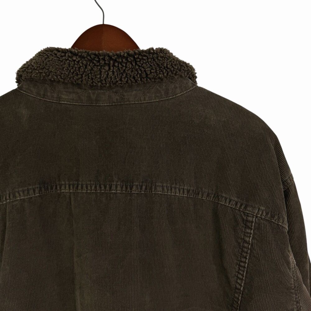 Vintage GAP Sherpa Lined Corduroy Trucker Jacket Brown Men’s XXL Y2K Retro 90s - Picture 6 of 8